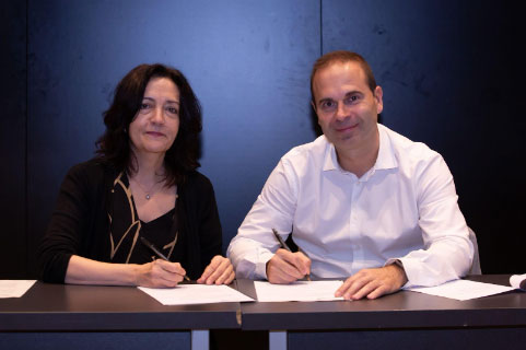 Dra. Elena Martín Pérez, presidenta de AEC y el Dr. Jaume Capdevila, presidente de GETNE